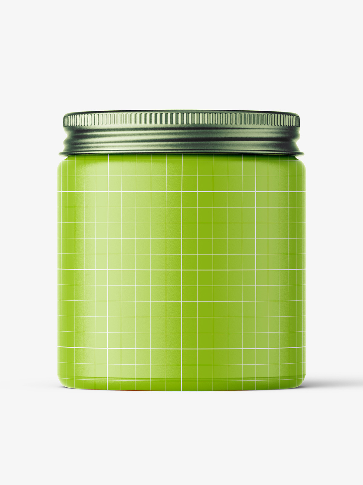Download Cosmetic jar mockup with silver cap / 120ml / clear - Smarty Mockups