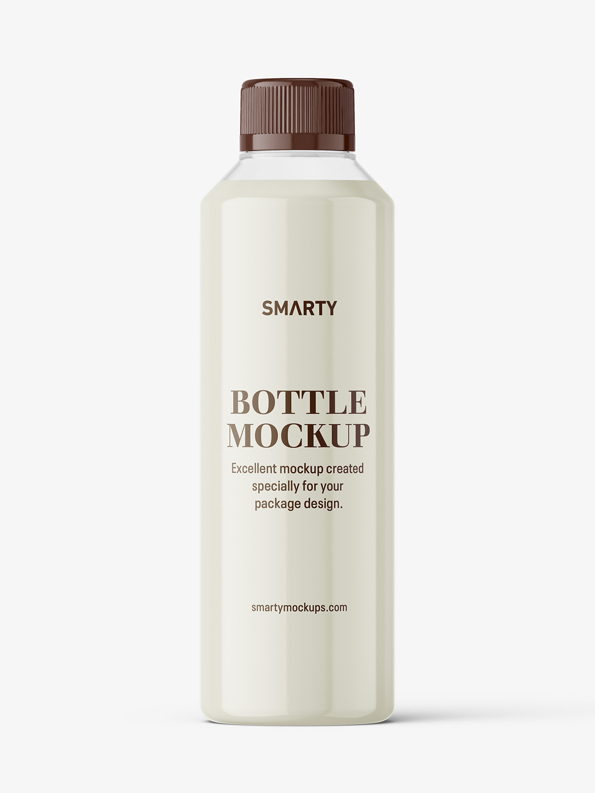 Download Cream bottle with child resistant cap mockup - Smarty Mockups