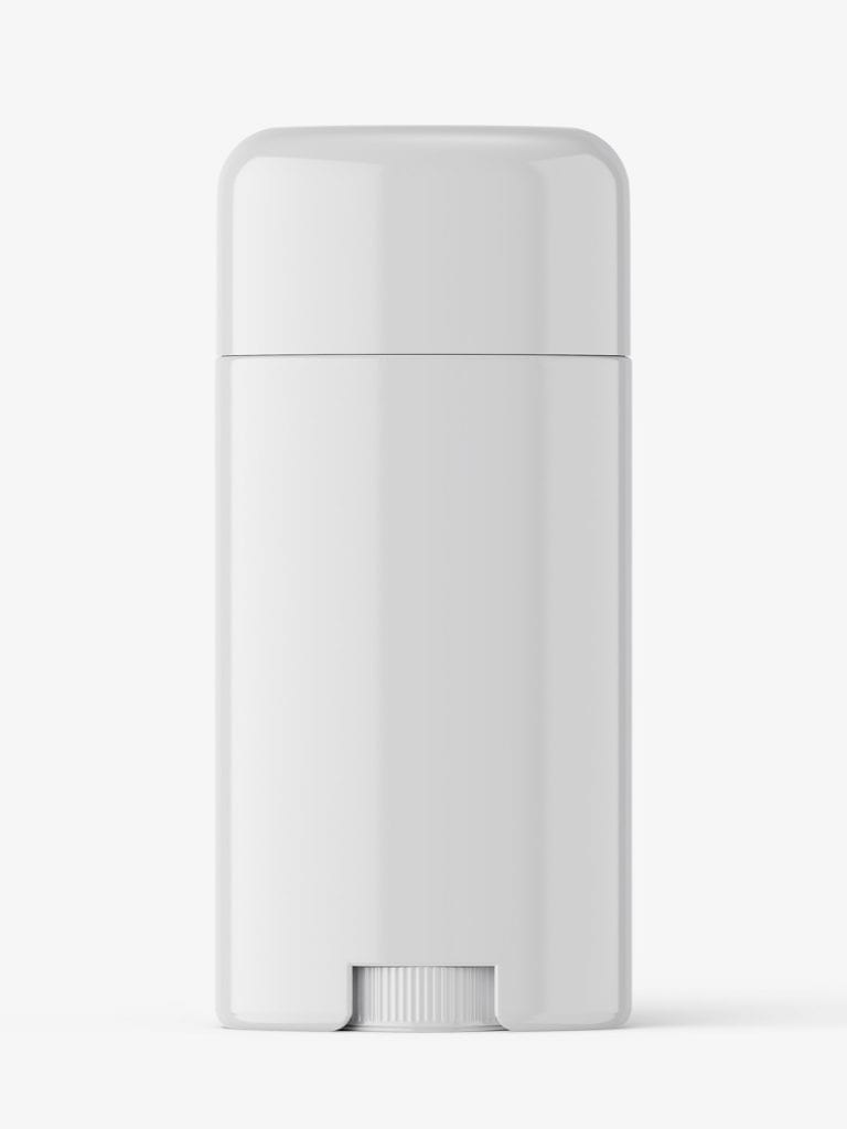 Glossy deodorant tube mockup - Smarty Mockups