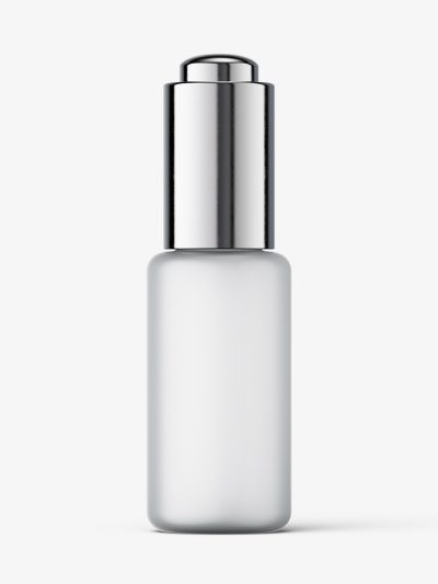 Button dropper bottle / frosted