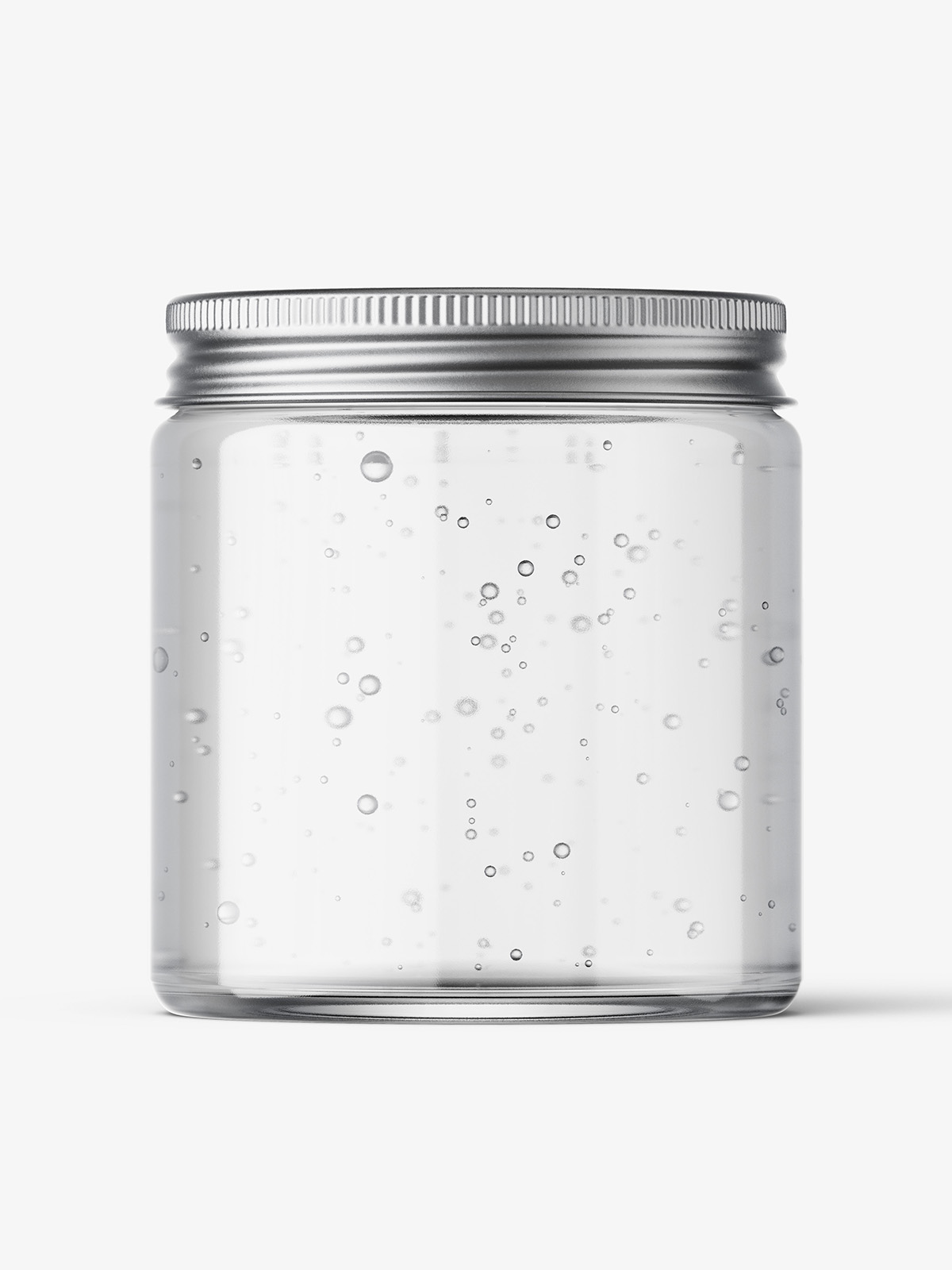 Download Cosmetic jar mockup with silver cap / 120ml / gel - Smarty Mockups