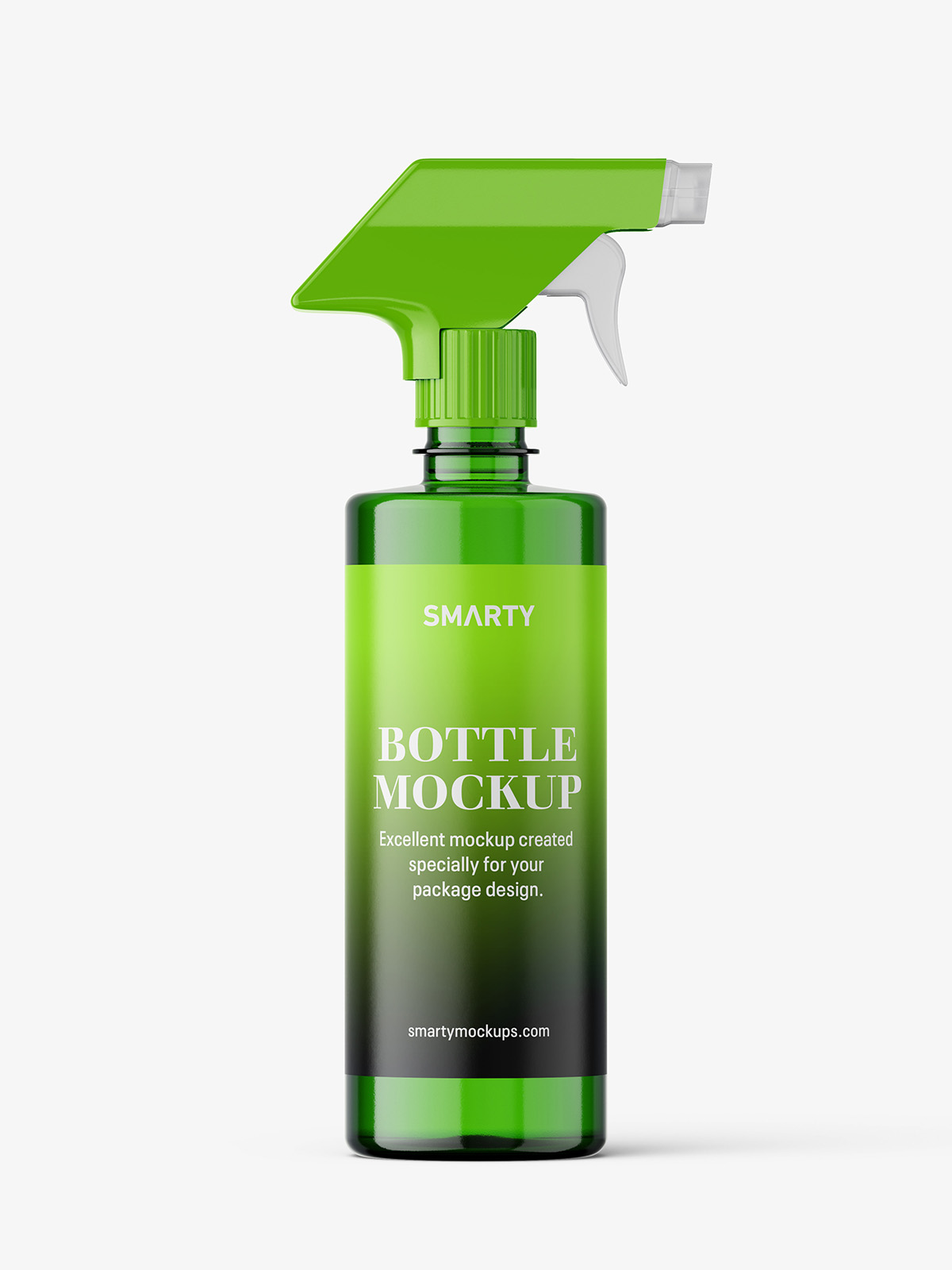Download Green bottle mockup with trigger spray mockup - Smarty Mockups