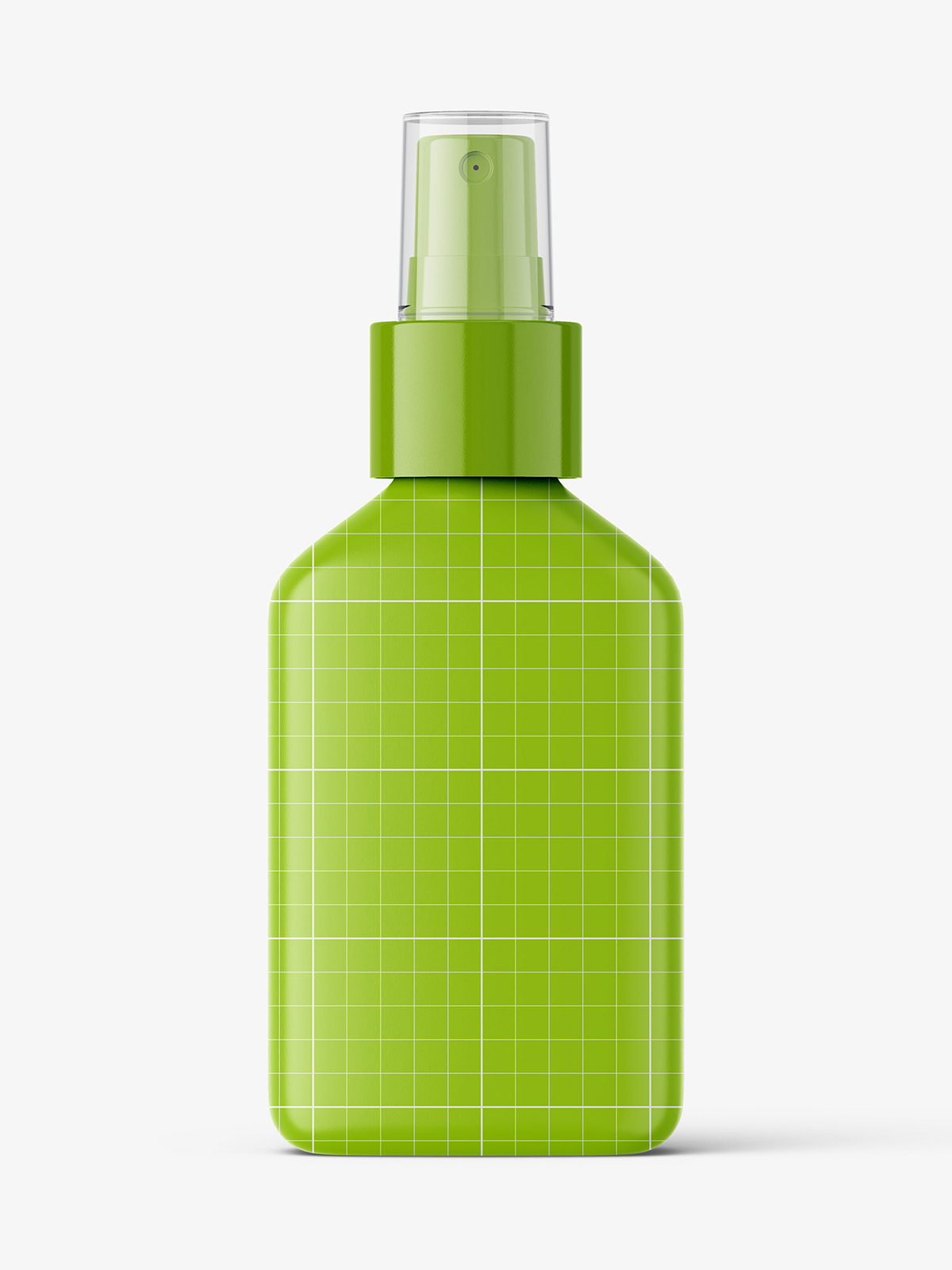 Download Square bottle with atomizer mockup / gel - Smarty Mockups