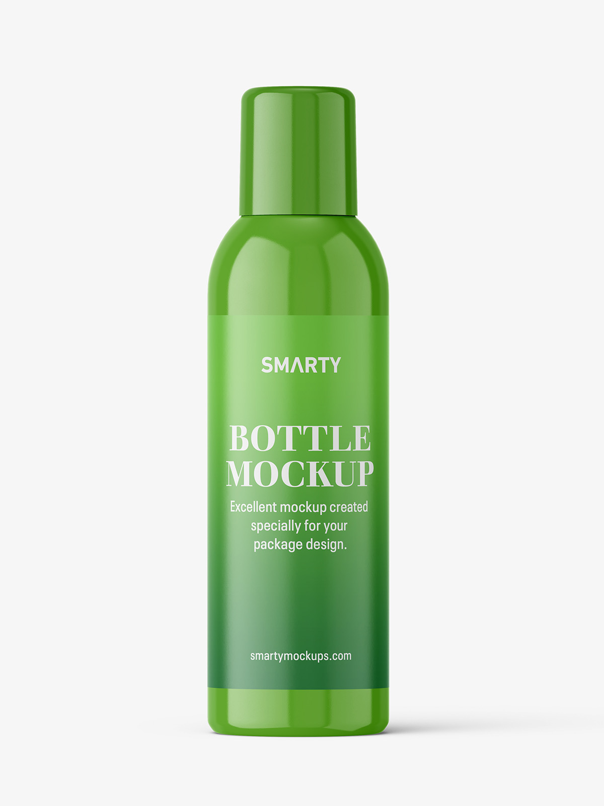 Download Closed aerosol bottle mockup / glossy - Smarty Mockups