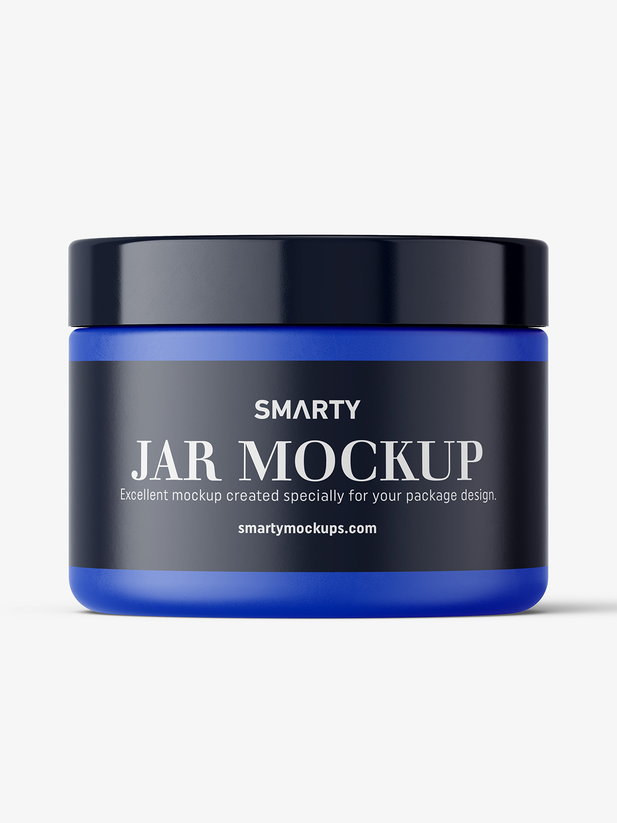 Matt cosmetic jar mockup - Smarty Mockups