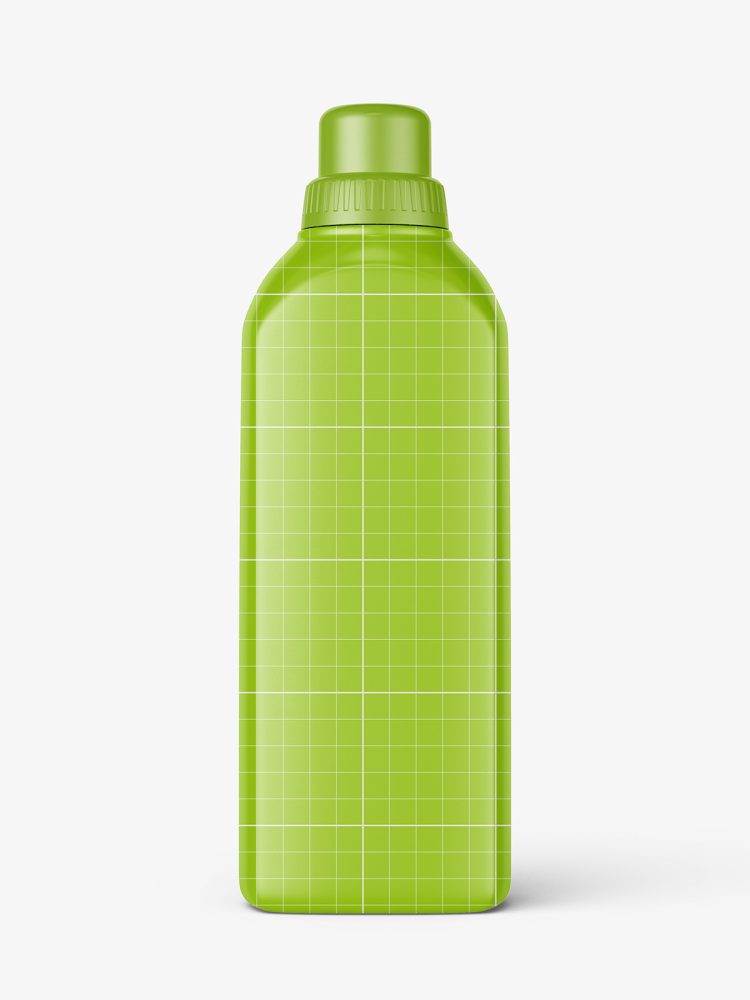 Glossy universal plastic bottle mockup
