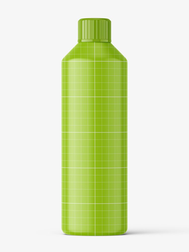 Universal plastic bottle mockup / frosted