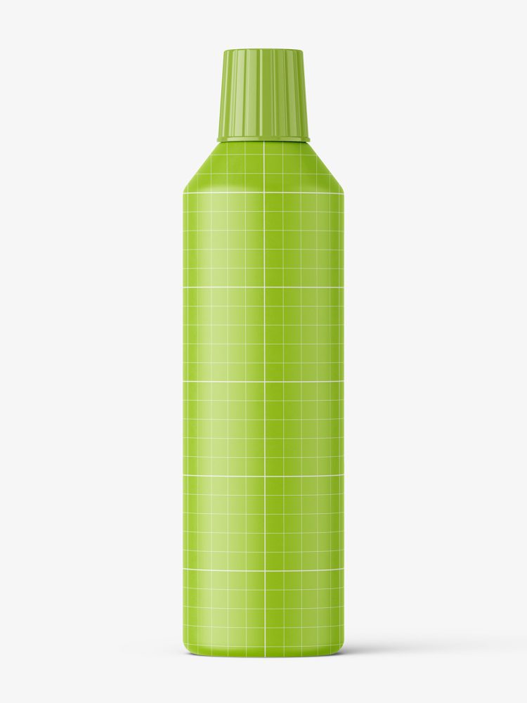 Universal plastic bottle mockup / matt