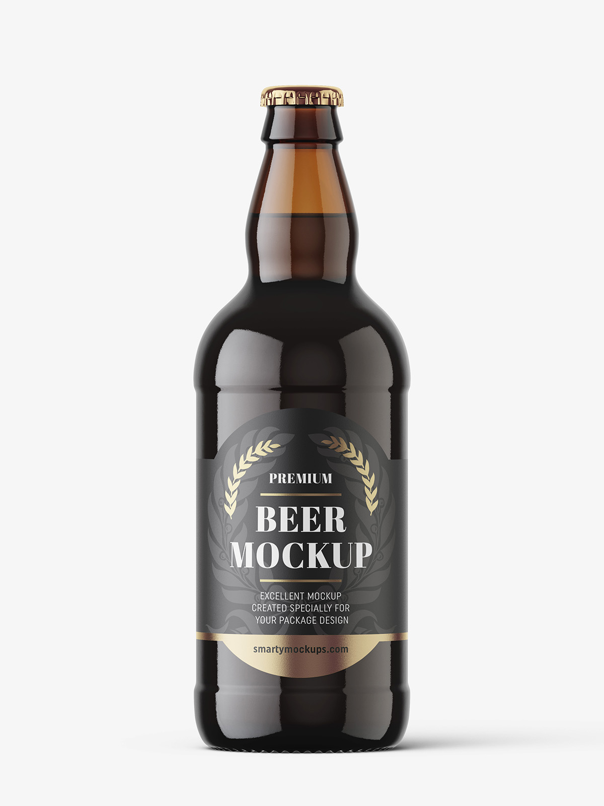 Download Dark beer bottle mockup - Smarty Mockups