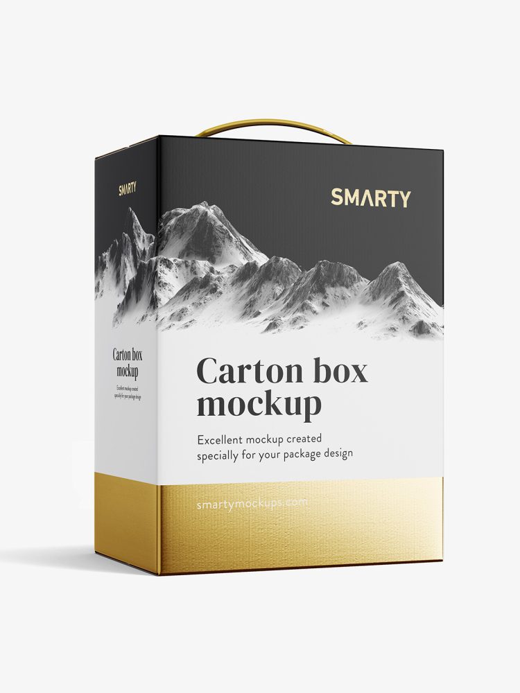 Wine / Juice carton box mockup