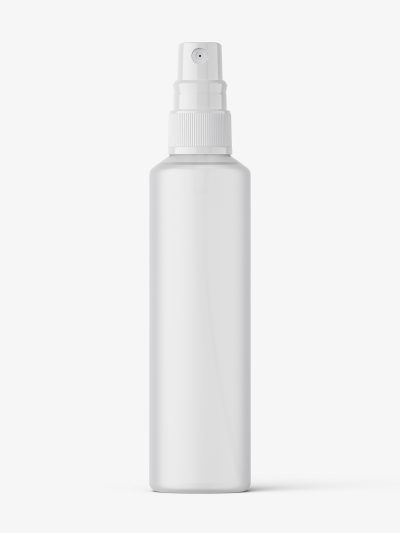 Spray bottle mockup / frosted