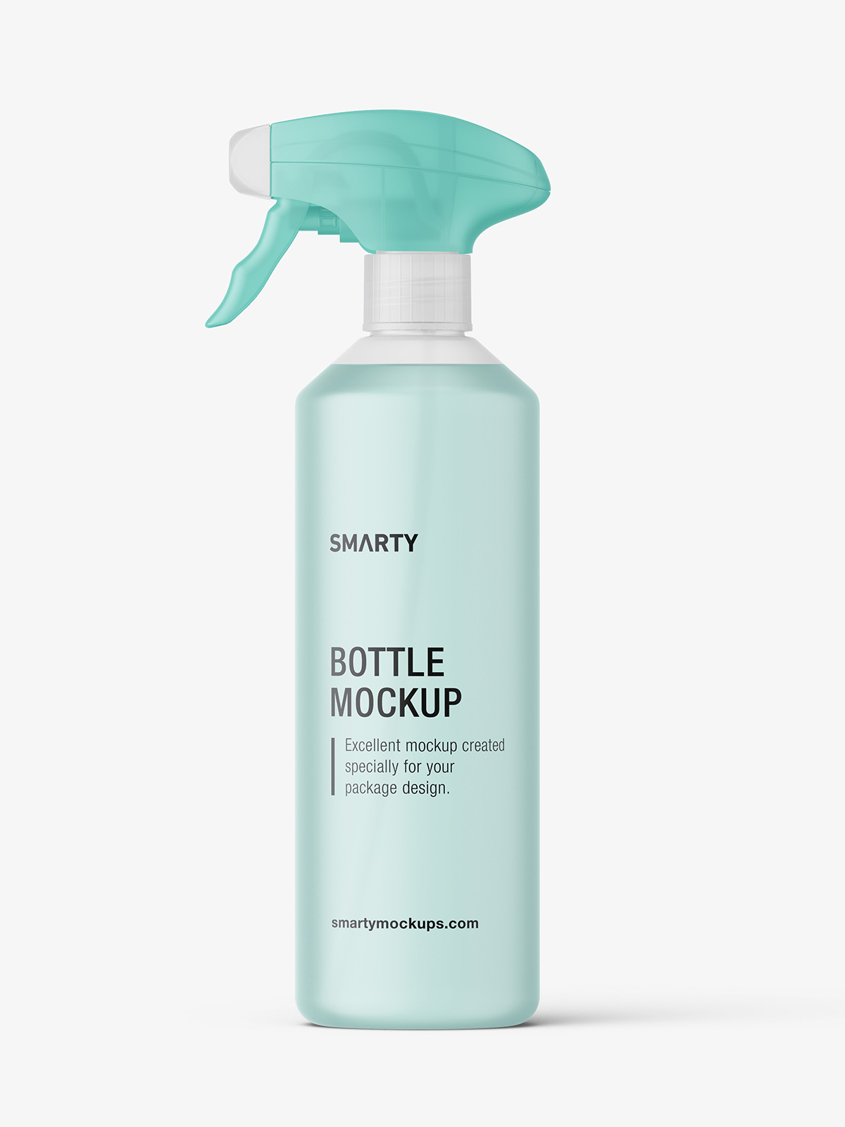 Download Bottle With Trigger Spray Mockup Frosted Smarty Mockups