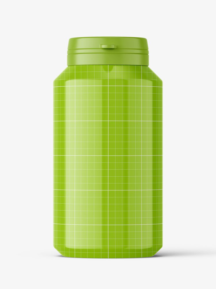 Download Glossy pill jar mockup - Smarty Mockups