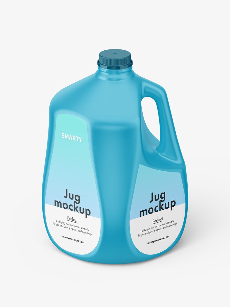 Plastic jug mockup / 1 gal
