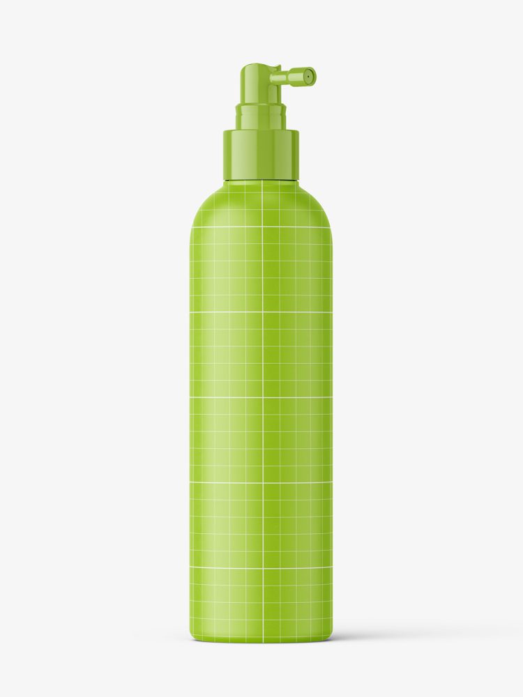 Matt bottle with pump dispenser mockup