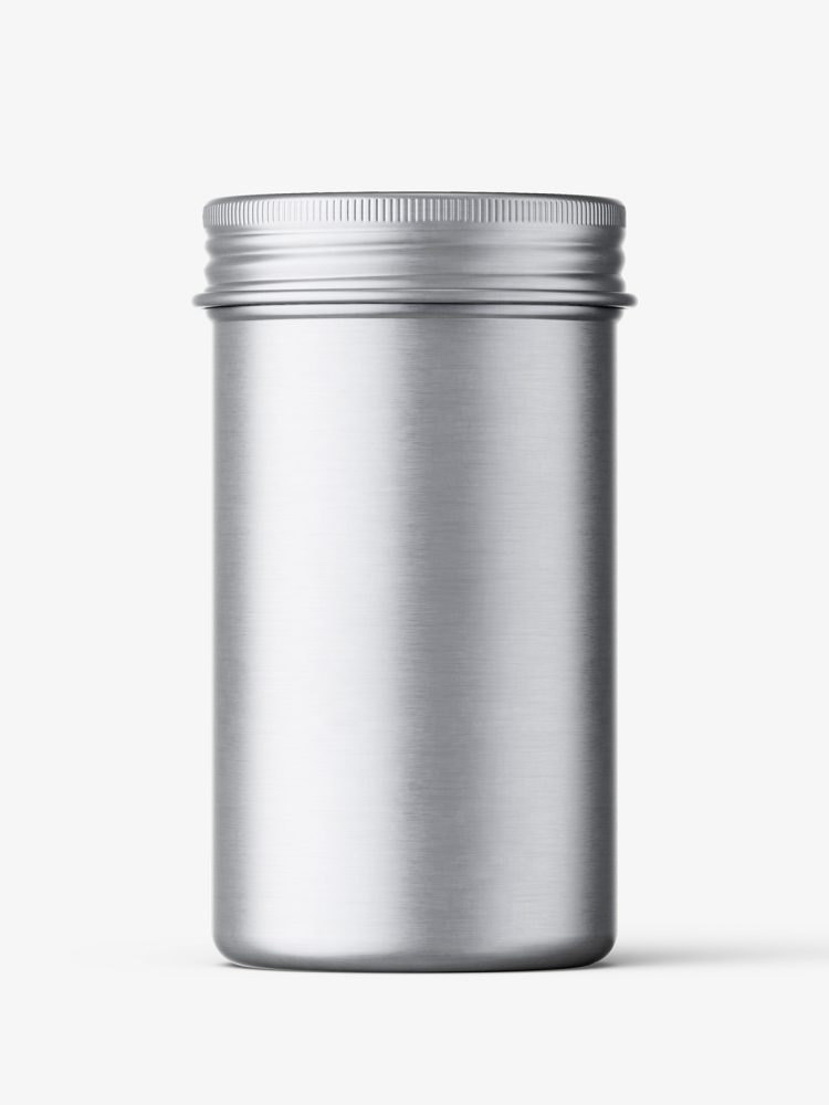 Jar with metallic cap / metallic
