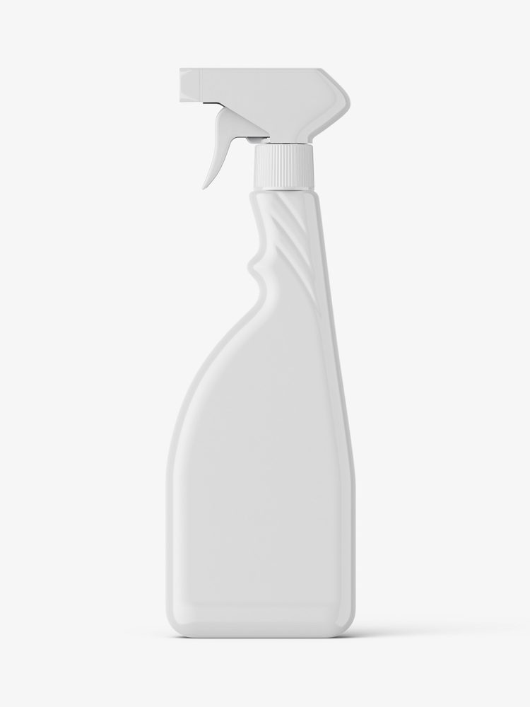 Bottle with trigger spray mockup