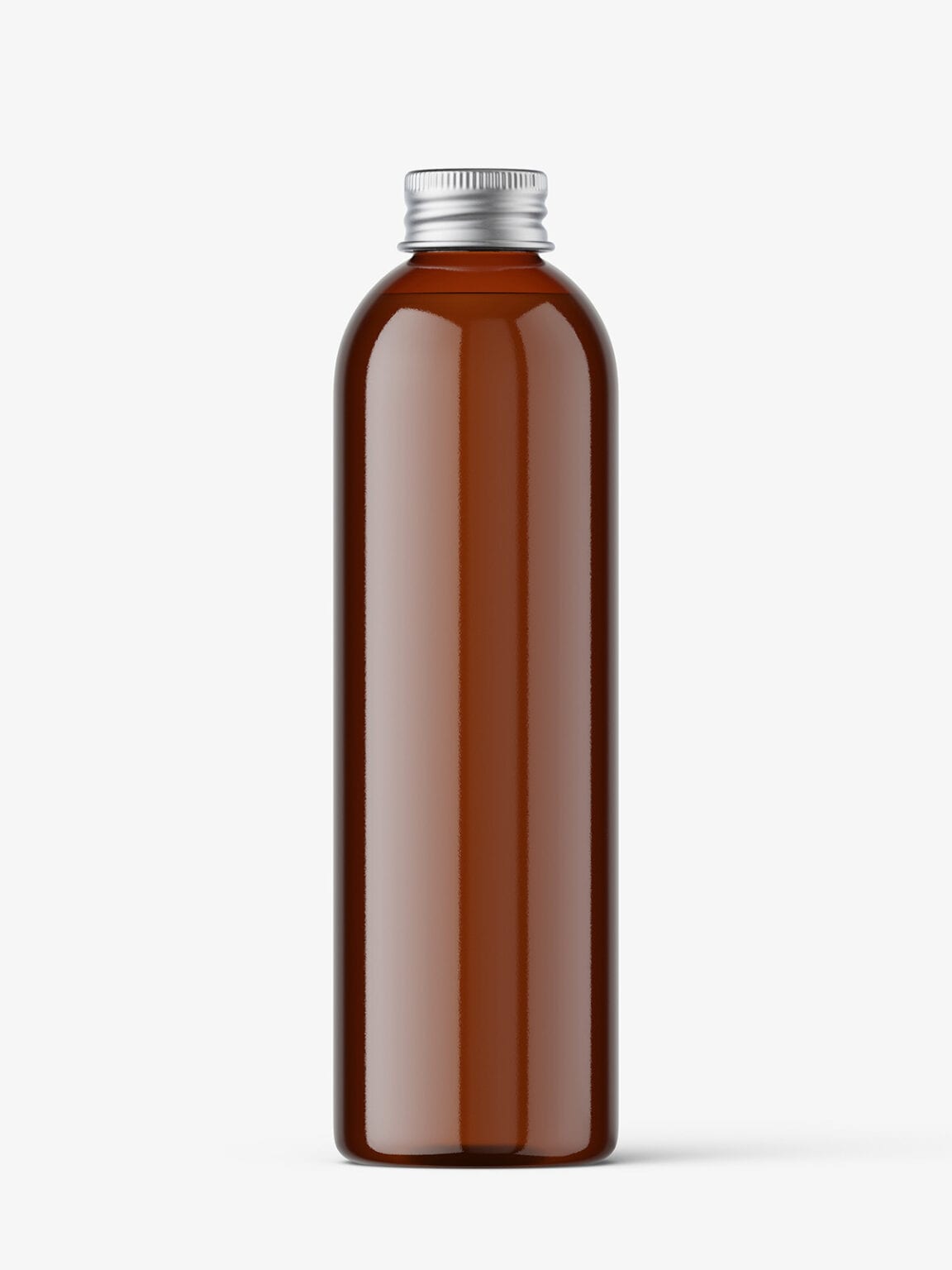 Bottle with aluminium screw cap mockup / amber - Smarty ...