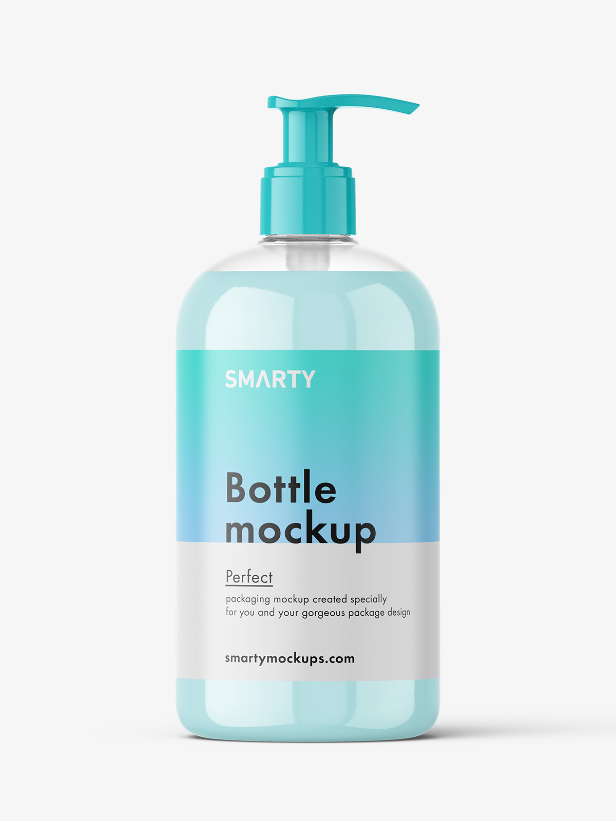 Download Bottle with pump mockup / cream - Smarty Mockups