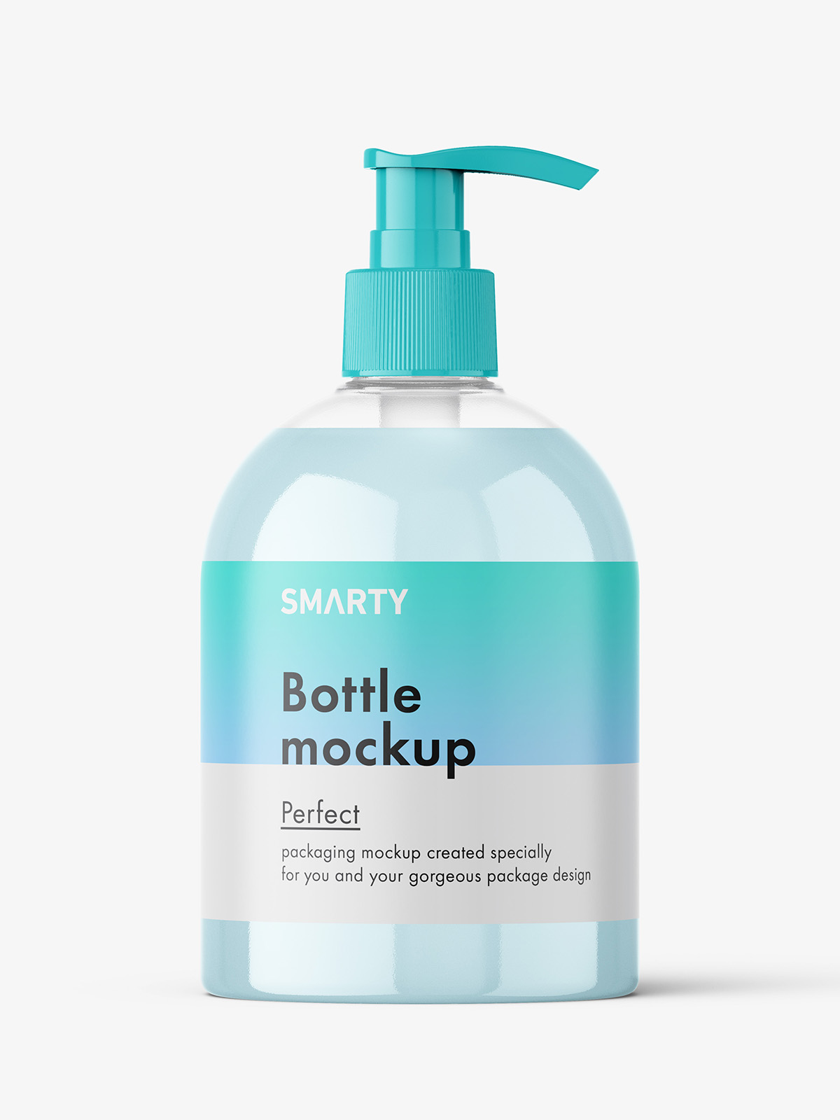 Download Cream dome bottle with pump mockup - Smarty Mockups