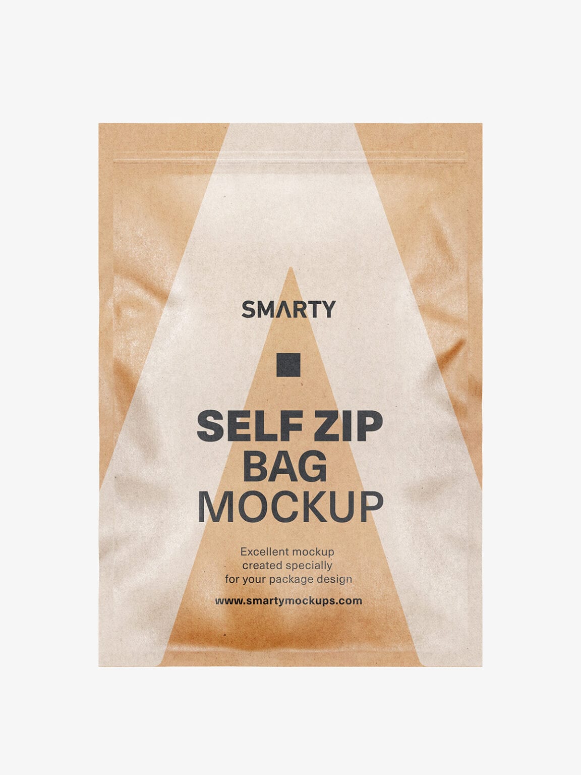 Heat seal bag mockup / kraft paper Smarty Mockups