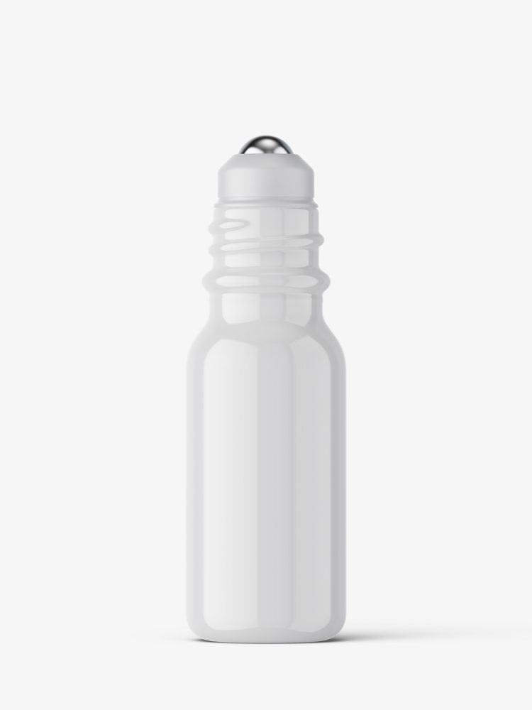 Small roll-on bottle mockup / glossy