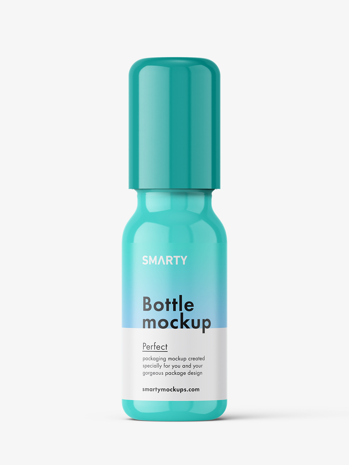 Download Small roll-on bottle mockup / glossy - Smarty Mockups