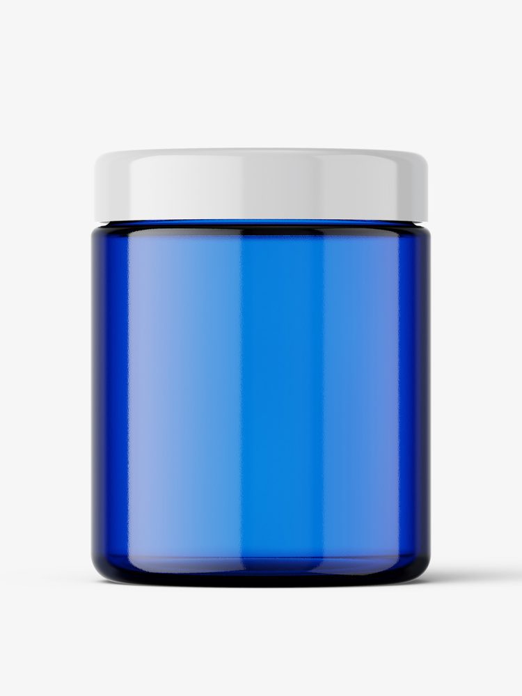 Universal jar mockup / blue