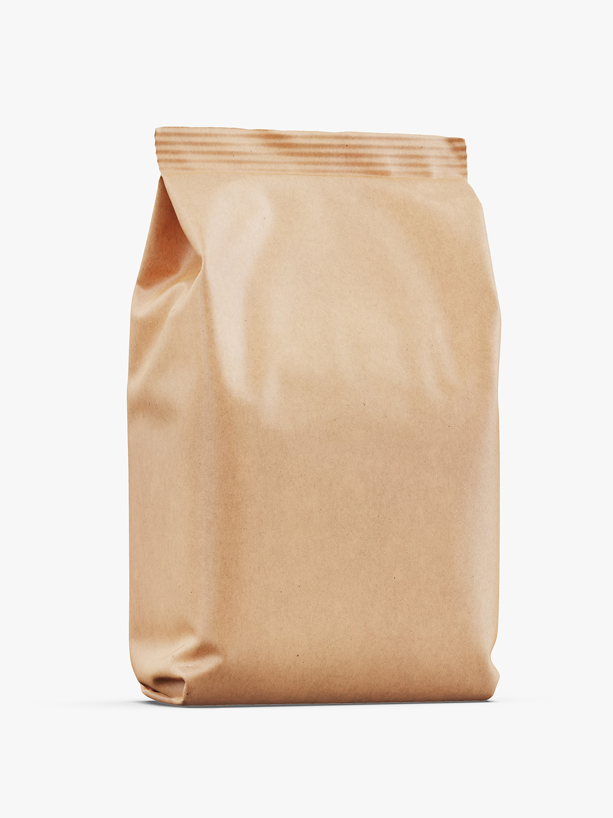 Download Kraft Food Bag With Nuts Mockup