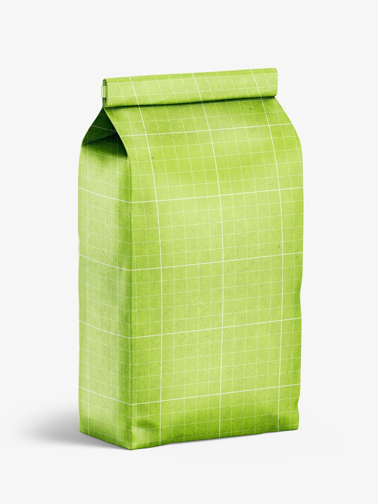 Kraft paper food bag mockup