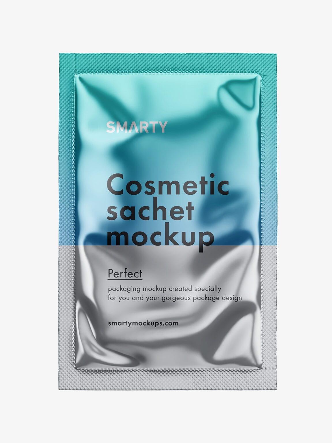 Download Cosmetic sachet mockup / metallic - Smarty Mockups