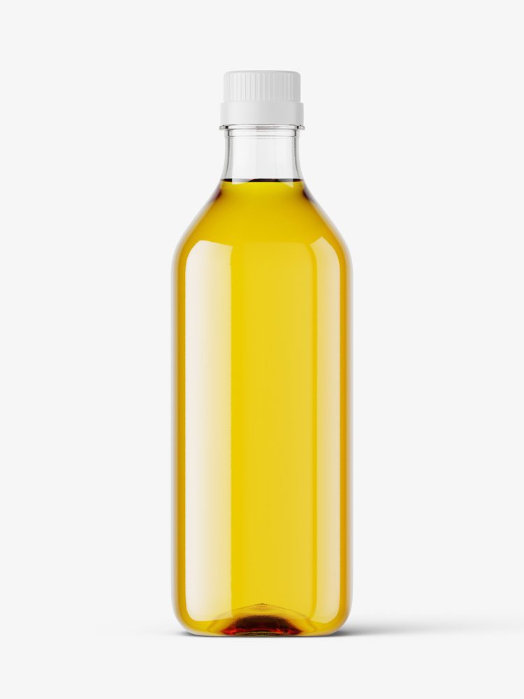 Oil bottle mockup