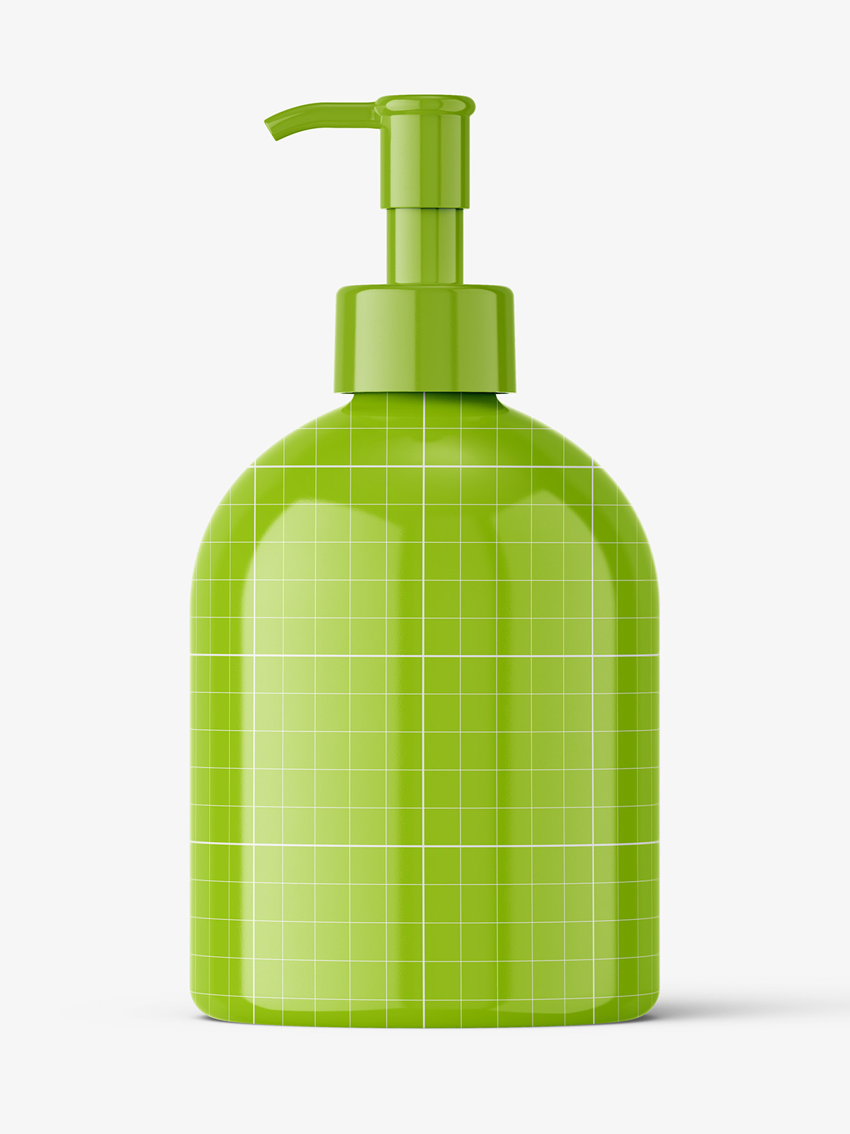 Download Glossy dome bottle with pump mockup - Smarty Mockups