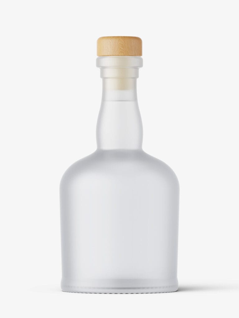 Frosted vodka bottle mockup - Smarty Mockups