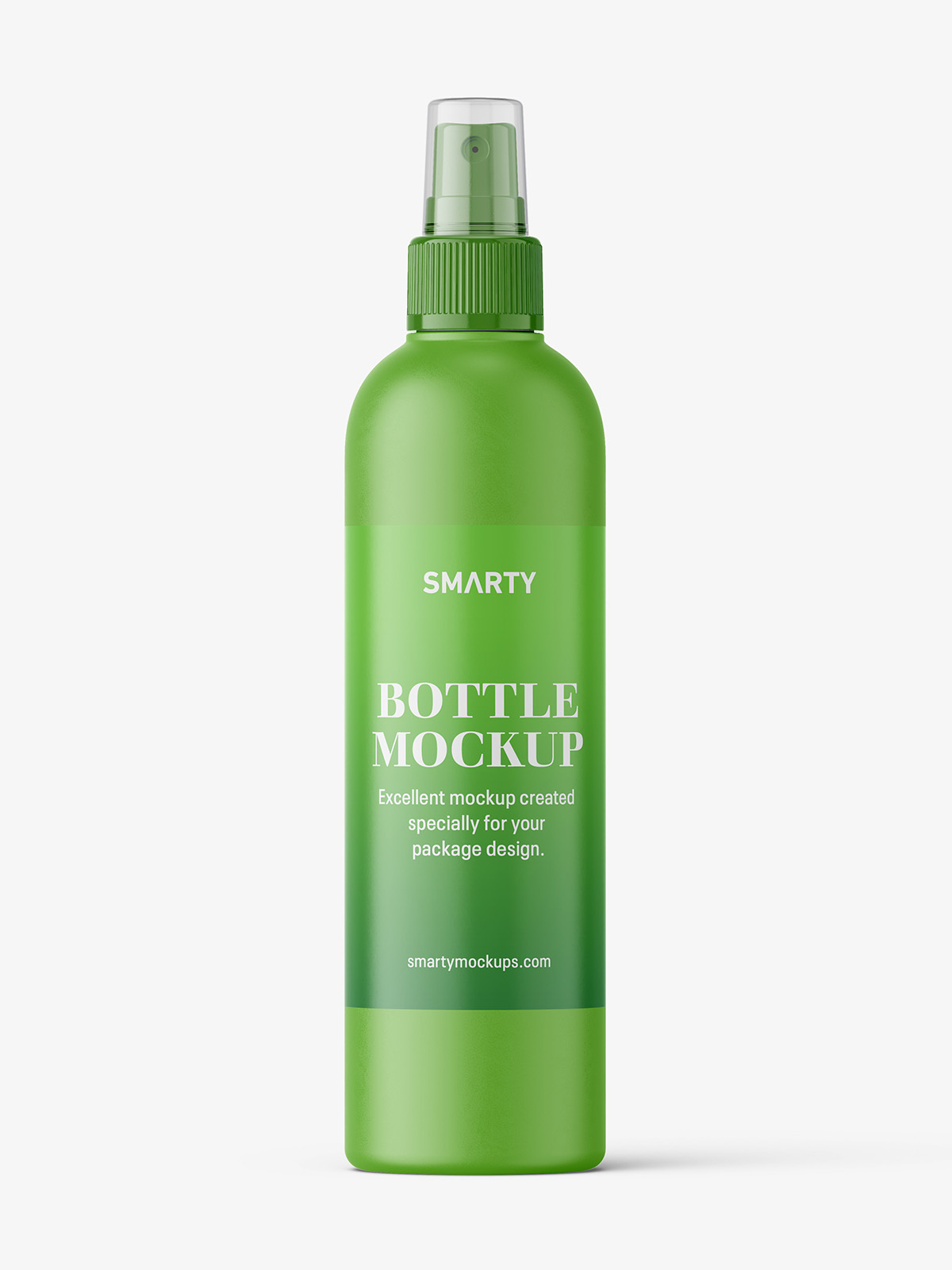 Download Cosmetic bottle with mist spray mockup / matt - Smarty Mockups