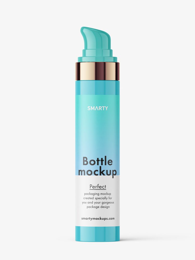 Airless bottle mockup / glossy
