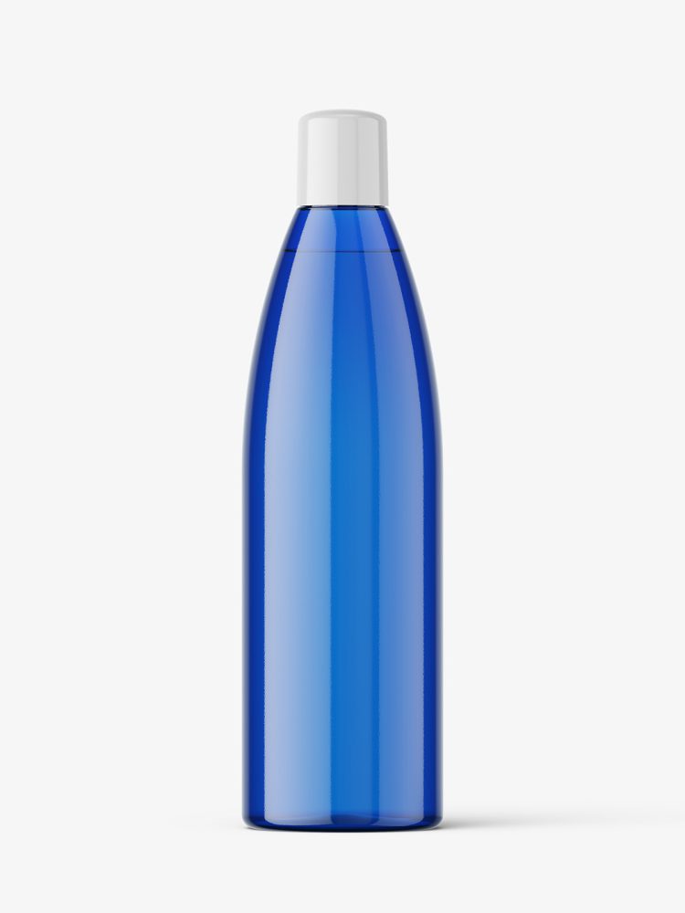 Cosmetic bottle mockup / blue