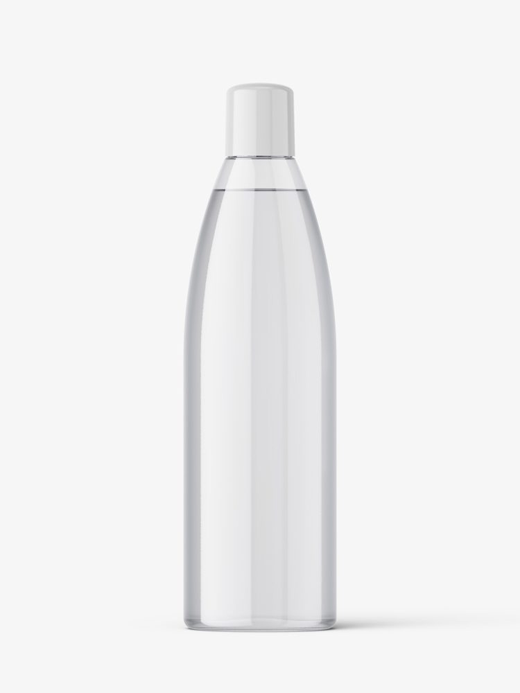 Cosmetic bottle mockup / clear