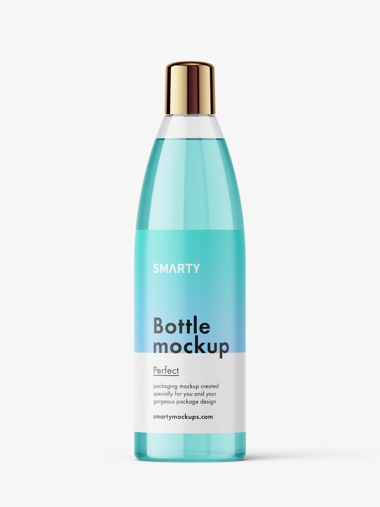 Cosmetic bottle mockup / clear