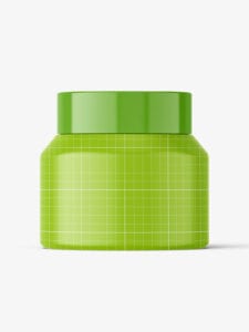 Download Frosted green jar mockup / 50g - Smarty Mockups