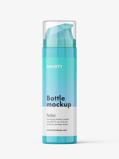 Airless bottle mockup / glossy - Smarty Mockups