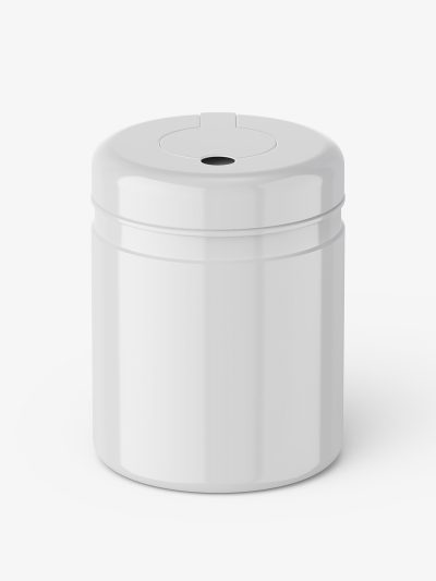 Wipe canister mockup / glossy