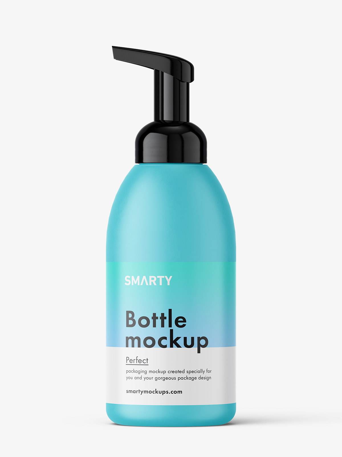Foam bottle mockup / plastic - Smarty Mockups