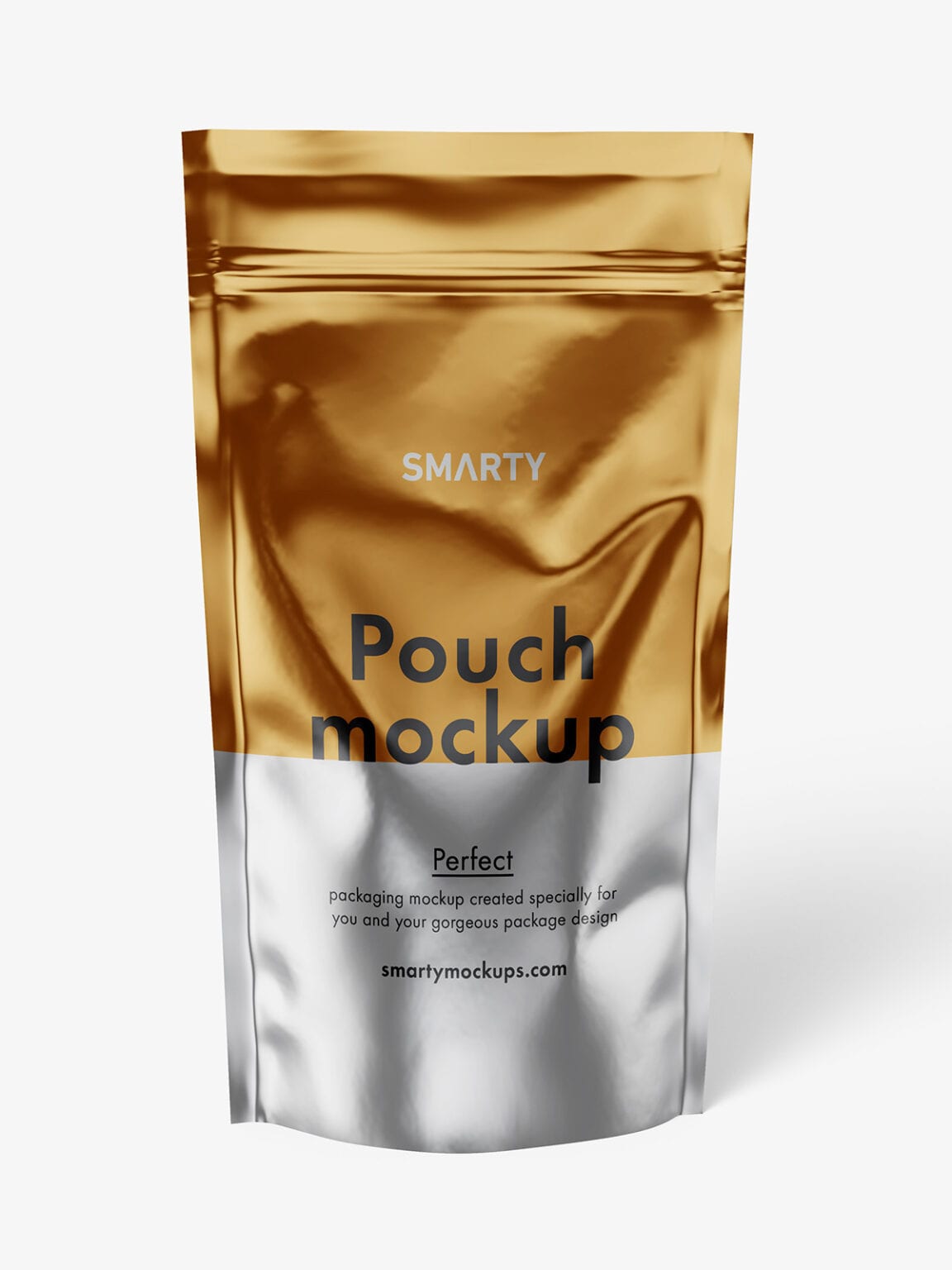 Metallic pouch mockup - Smarty Mockups