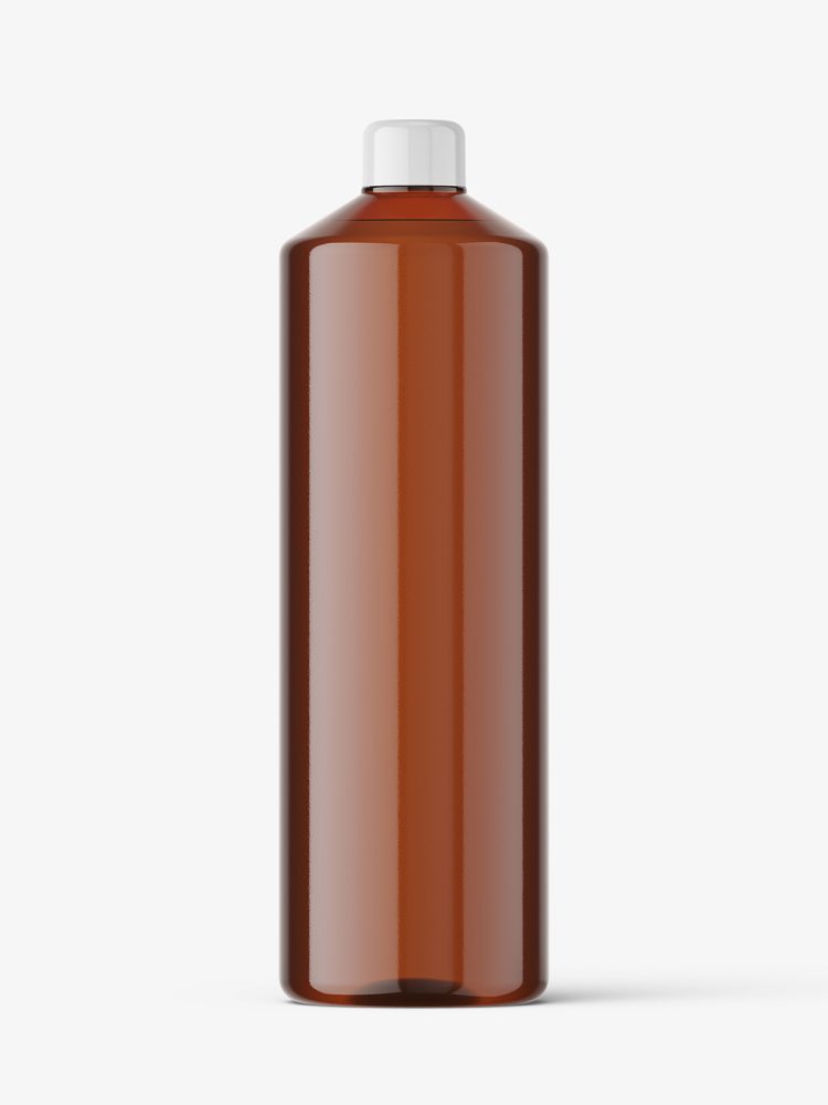 Universal bottle mockup / amber