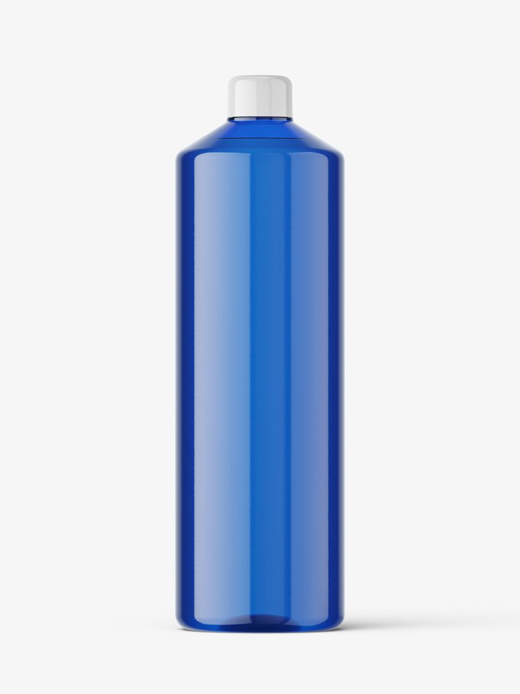 Universal bottle mockup / blue