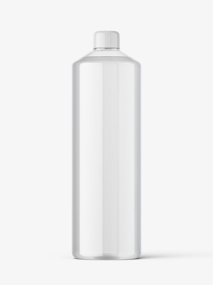 Universal bottle mockup / clear