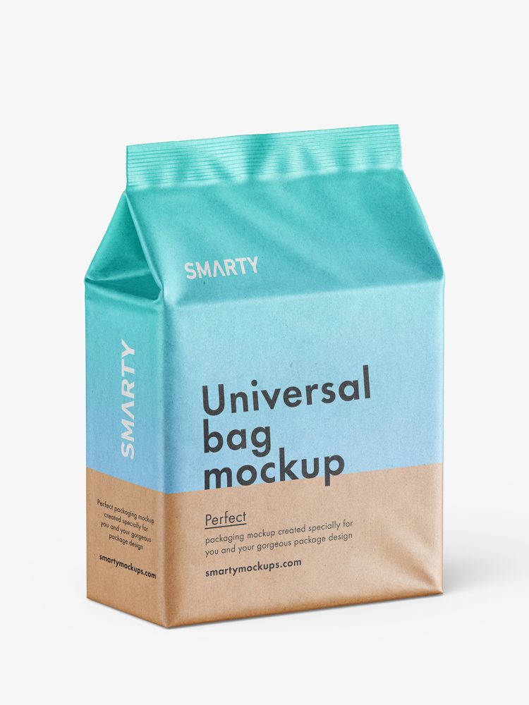 Universal bag mockup / kraft paper