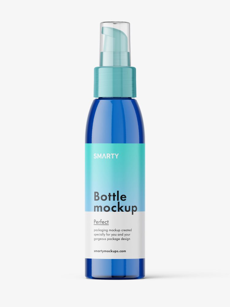 Airless bottle mockup / blue