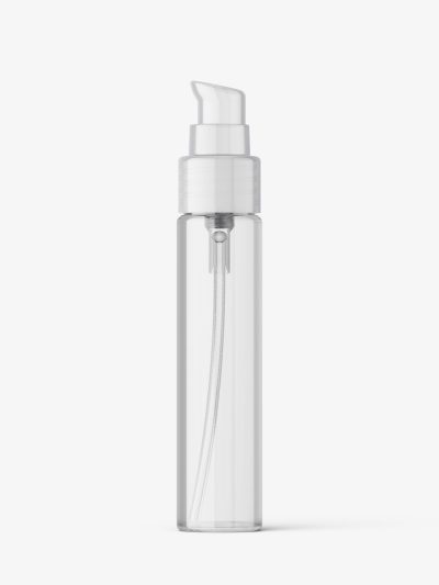 Small airless bottle mockup / clear